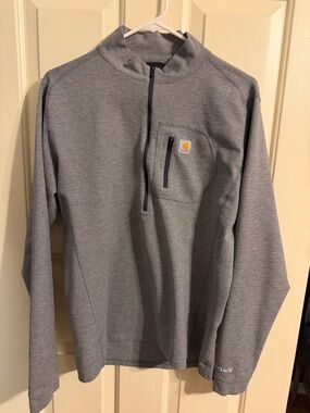 Carhartt Heather Gray Force Logo Pullover Sleeve